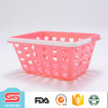 venda quente de alta qualidade de plástico pp portátil cesta de alimentos com alça
